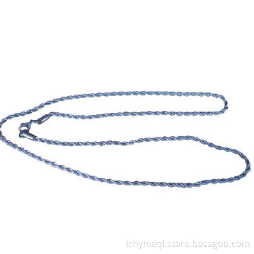 Two chains twisted together necklace